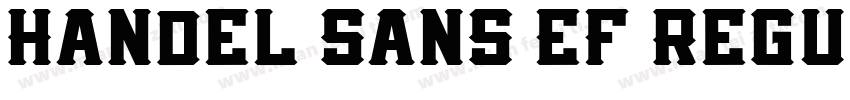 Handel Sans EF Regul字体转换